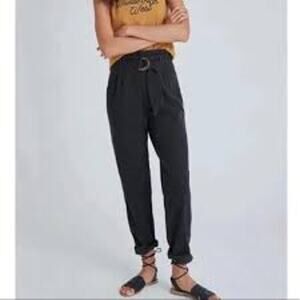 by ANTHROPOLOGIE Malin Utility Pant MINIMALIST CASUAL Size Small S Vintage Black